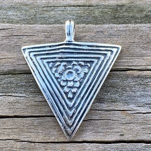 Kali Yantra Goddess Pendant .925 Sterling Silver yoni transformation USA
